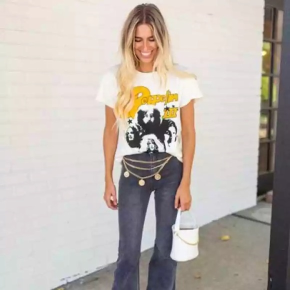 Cream Led Zeppelin Band Group Graphic Tee - Picture 2 of 3